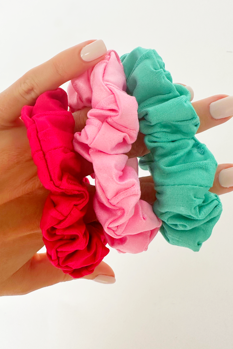 Set 3 bucati Elastic de Par "Sport Scrunchies" Made in Brazil® Sugar Couture