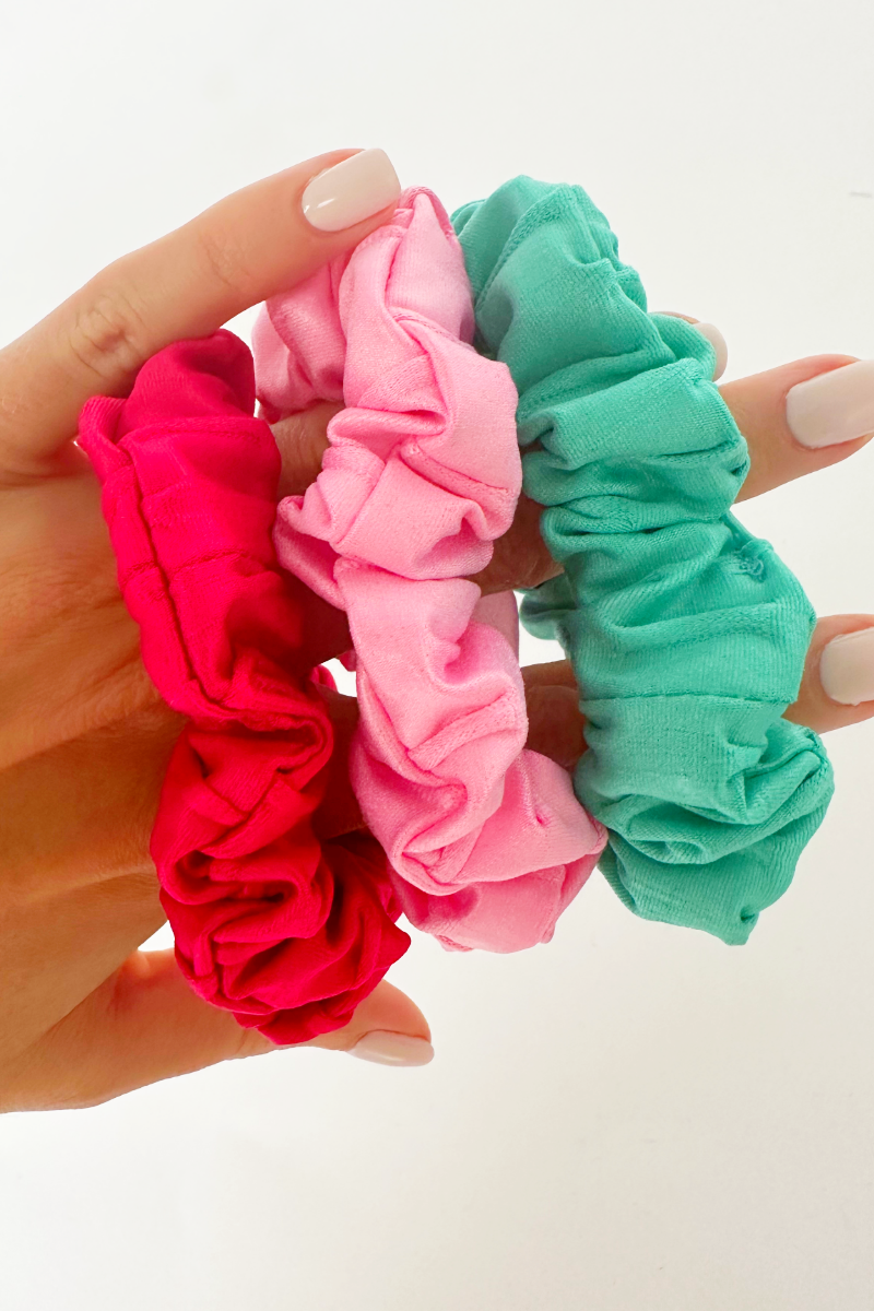 Set 3 bucati Elastic de Par "Sport Scrunchies"  Made in Brazil® Sugar Couture