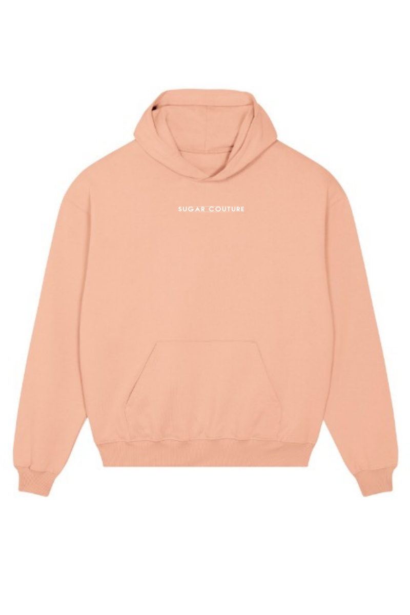 Hanorac Peachy supradimensionat unisex bumbac organic "Star" Sugar Couture