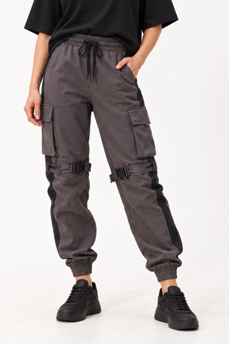 Pantaloni jogger „Street Black” bumbac Made in Brazil OUTLET