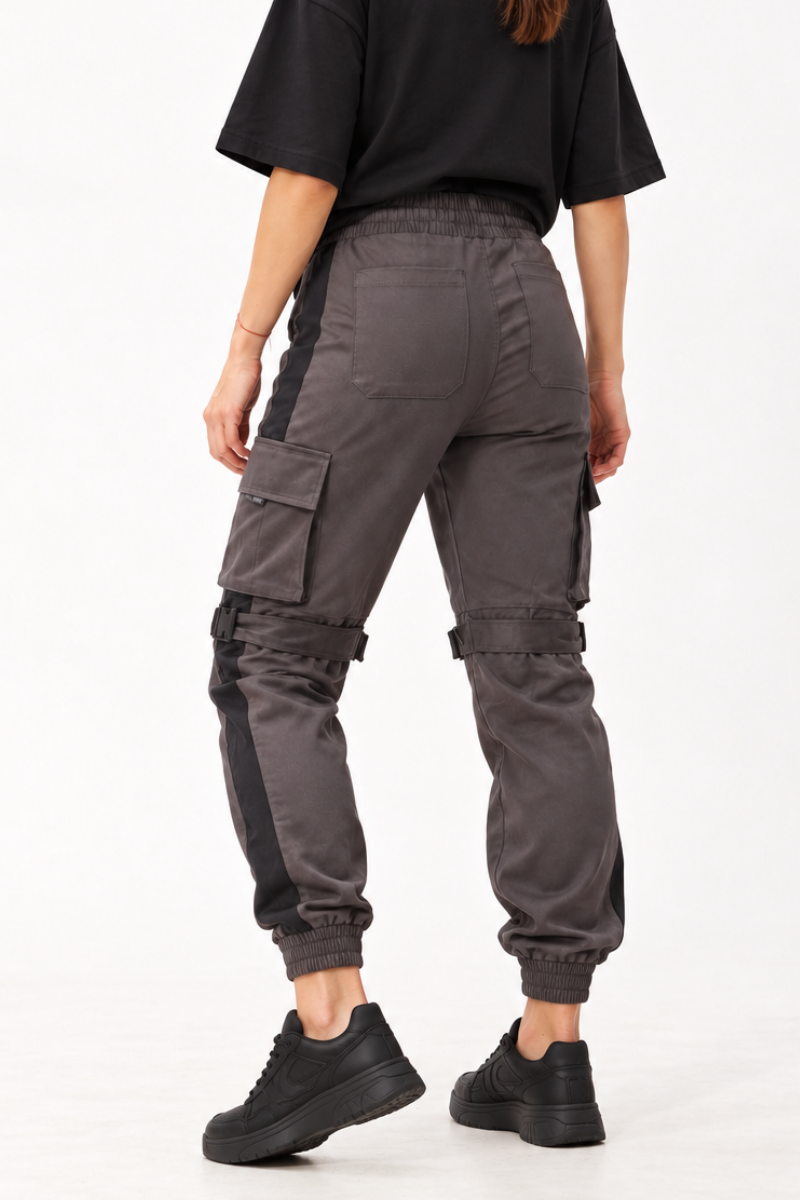 Pantaloni jogger „Street Black” bumbac Made in Brazil OUTLET