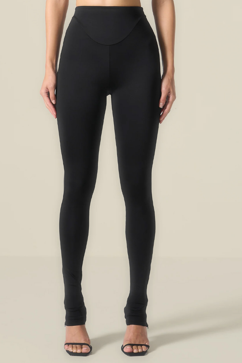 Colanti cu talie inalta si inchidere tip fermoar "ZipLeg"