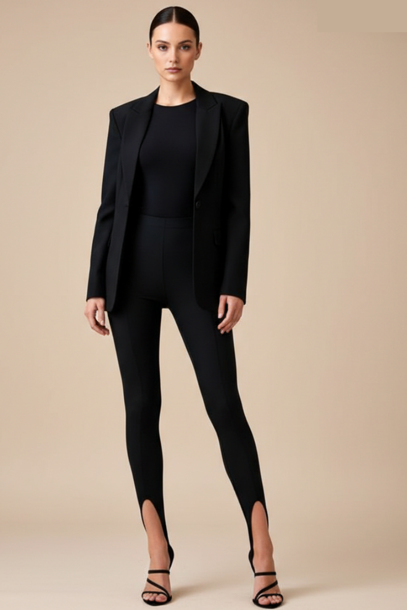 Colanti cu talie inalta si decupaj Stirrup "Valerie" Sugar Couture