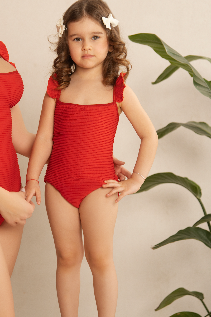 Costum de Baie Copil – Crinkle Ruffles