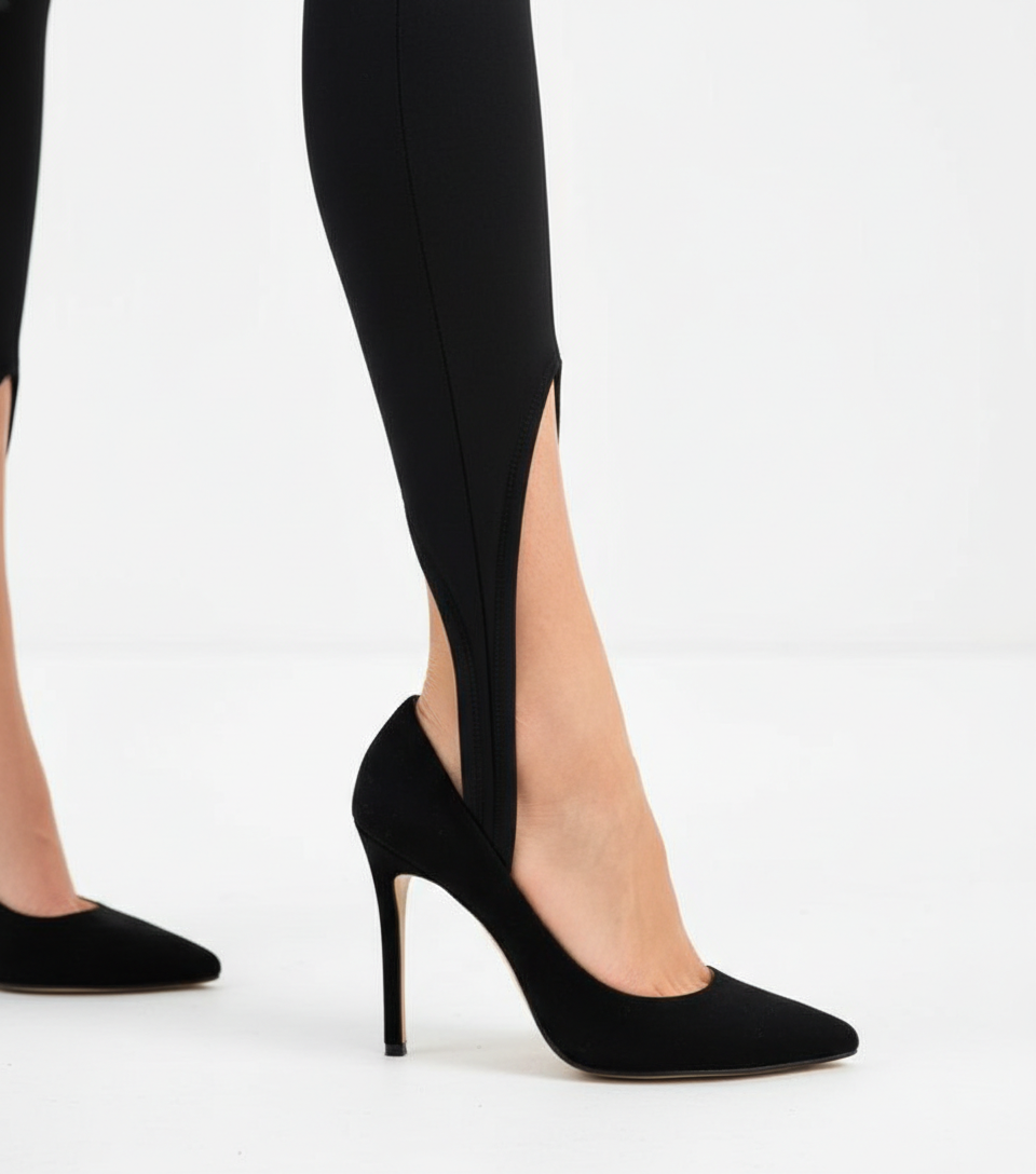Colanti cu talie inalta si decupaj Stirrup "Valerie" Sugar Couture