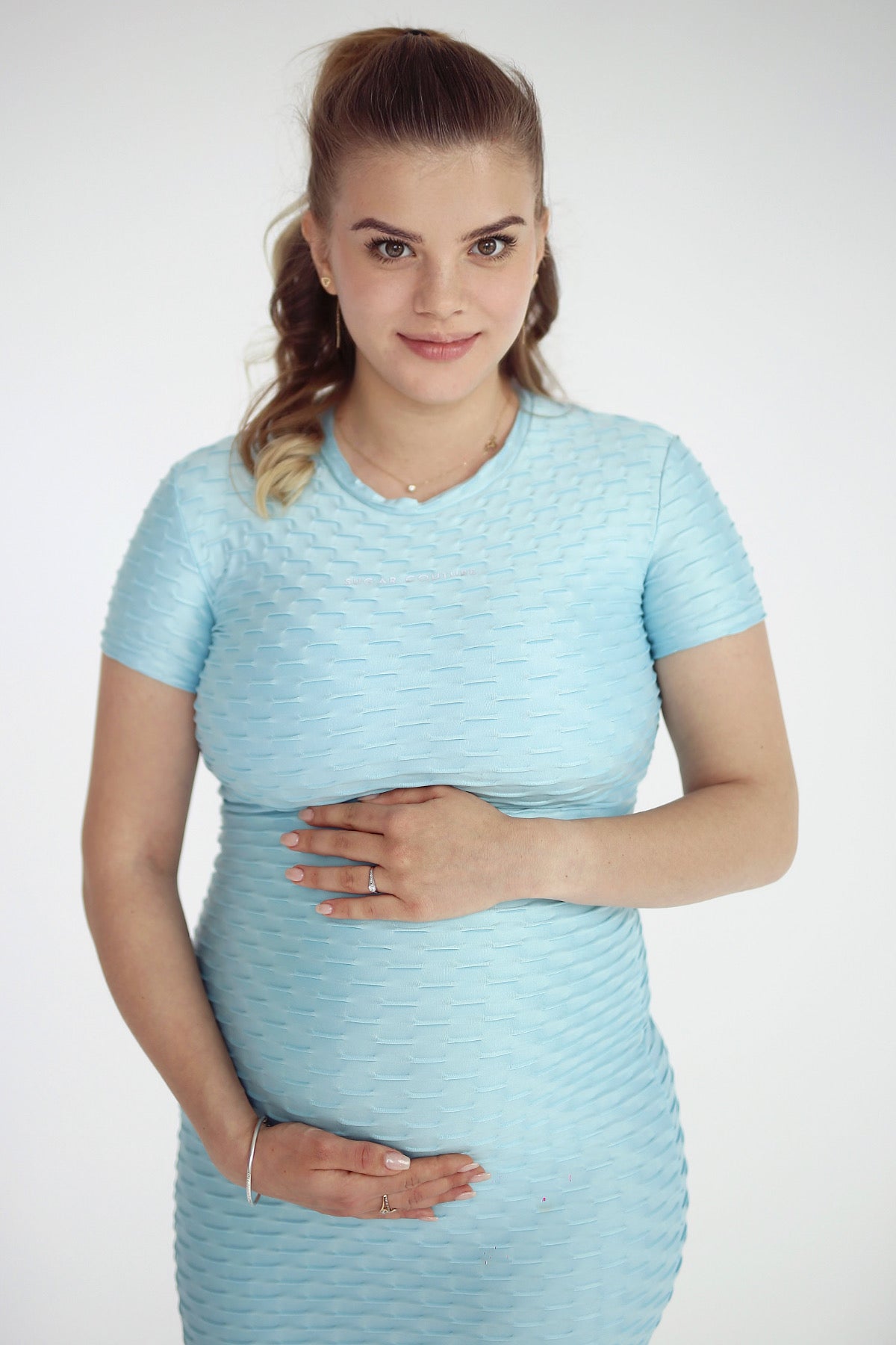 Rochie ultra elastica pentru gravide  mommy to be Sugar Couture Made in Brazil
