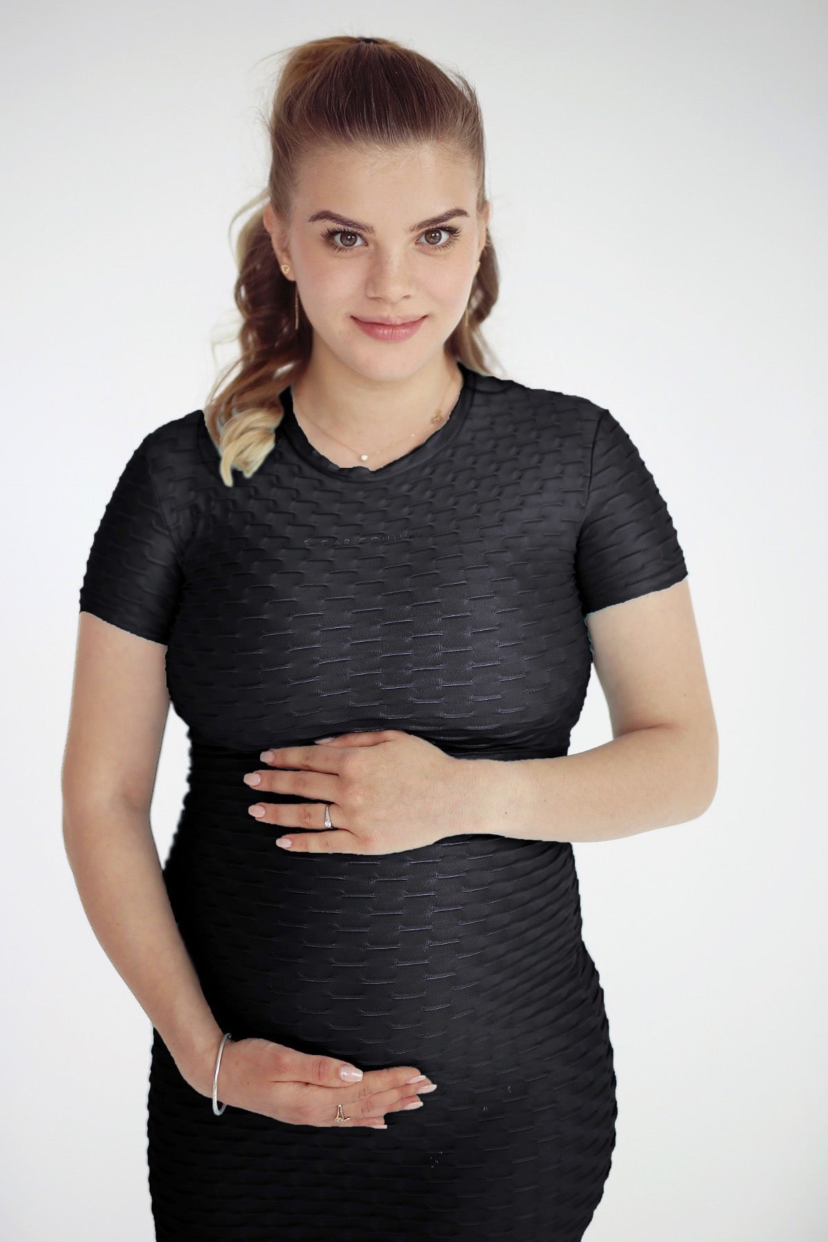 Rochie ultra elastica pentru gravide mommy to be Sugar Couture Made in Brazil