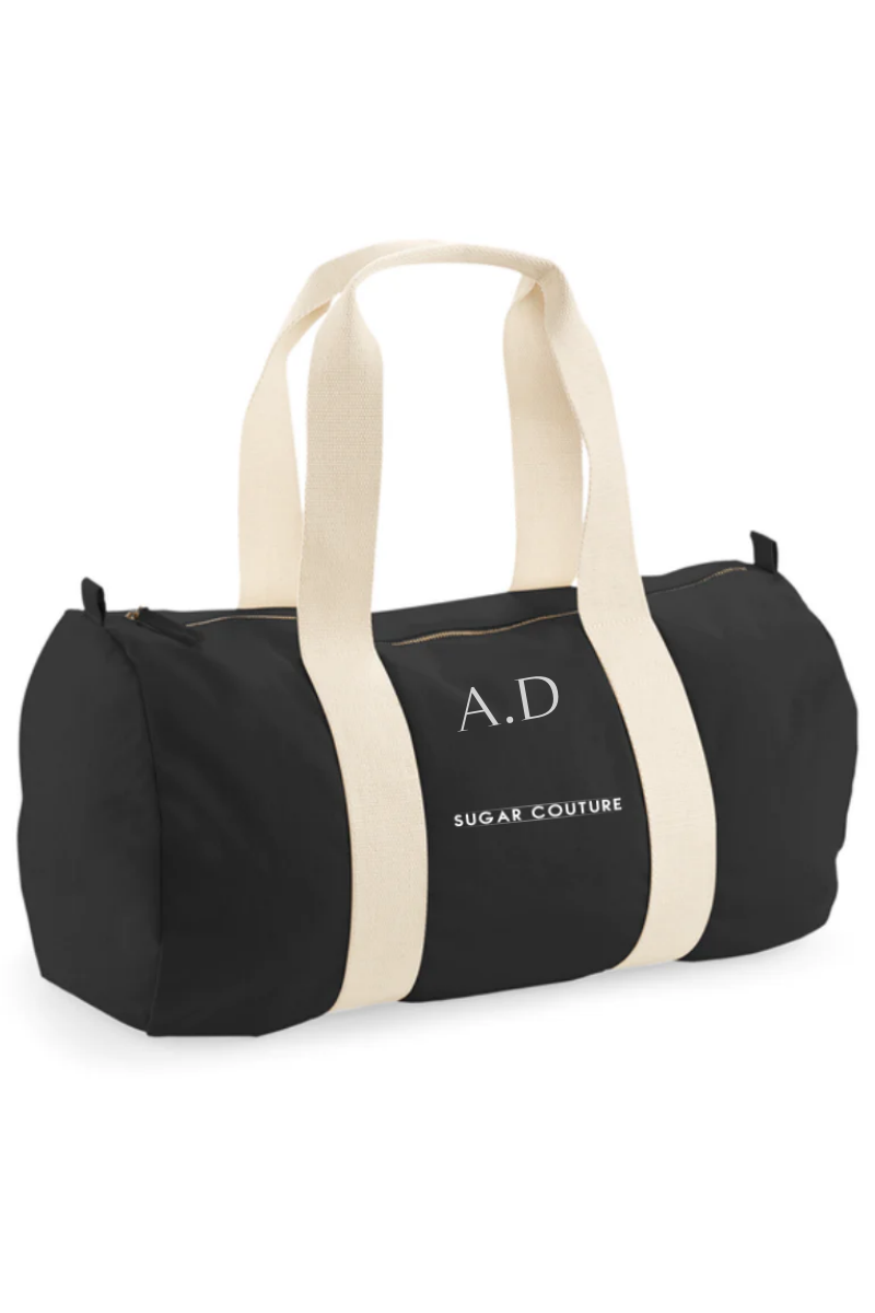 Geanta sport PERSONALIZABILA CU INITIALE Gym Barrel Sugar Couture