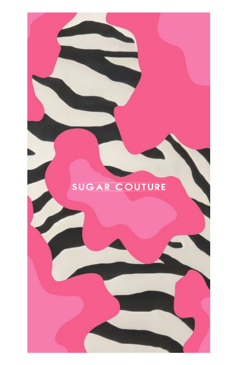 Prosop de sport/ plaja "Touch of Fucsia" Sugar Couture