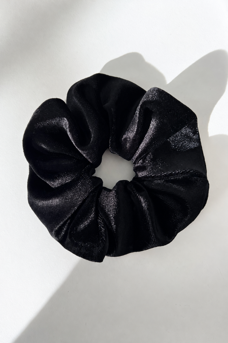 Scrunchie Elastic de Par Handmade Catifea Velveto Sugar Couture -Negru