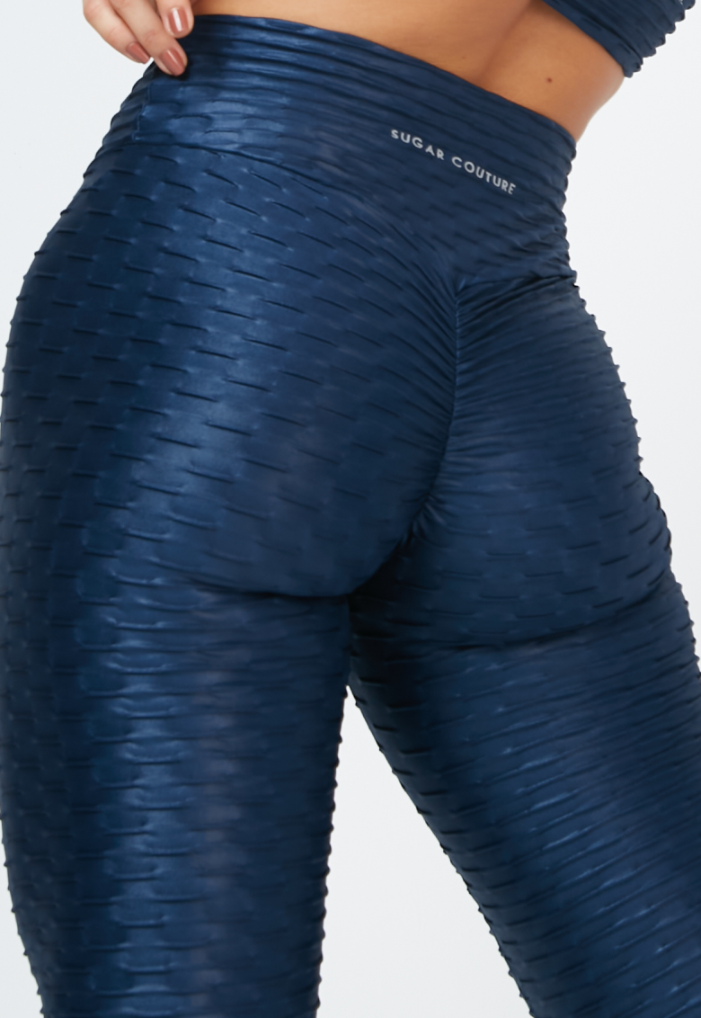 Colanti platinum blumarin albastru inchis lungi cu push up Sugar Couture Made in Brazil