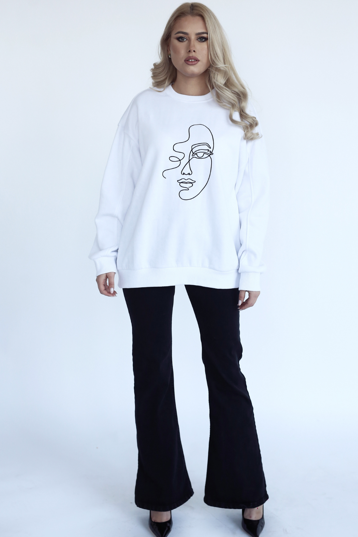 Bluza alba dama Abstract Sugar Couture x Henrietta