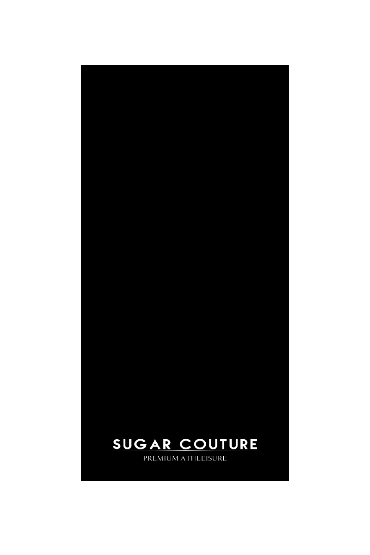Prosop negru sport pentru fitness Sugar Couture