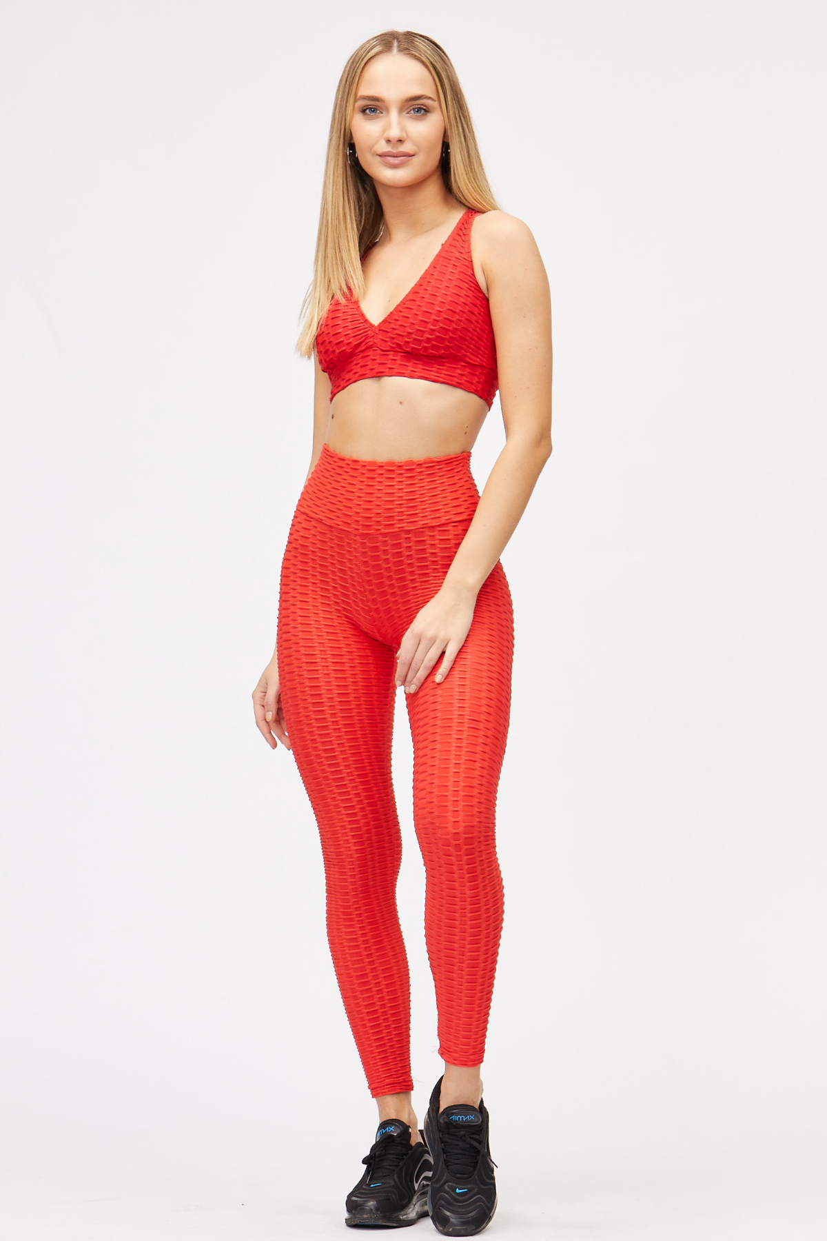Colanti rosii elastici cu talie inalta anticelulitici cu efect push up Sugar Couture OUTLET