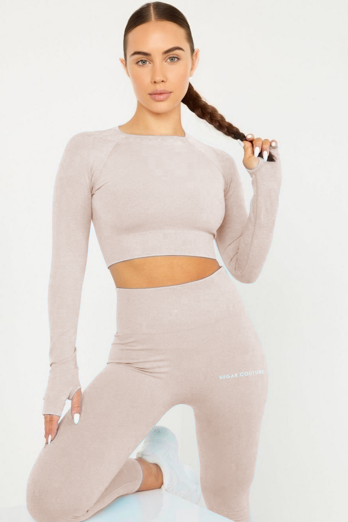 Set compleu seamless nude bej Sugar Couture