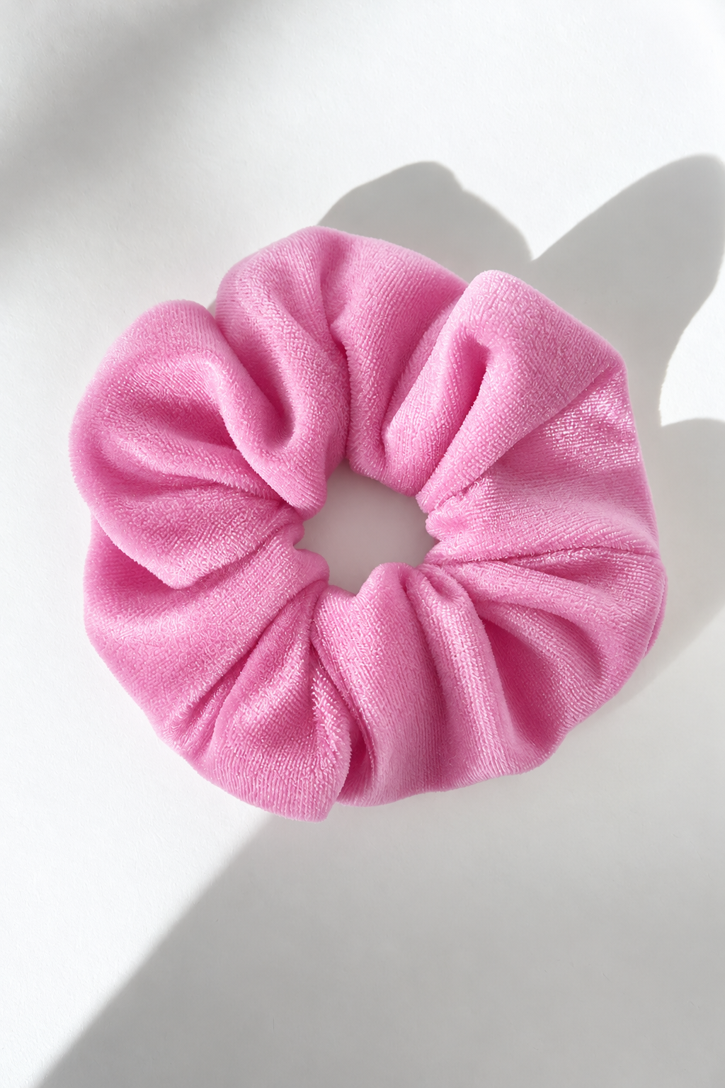 Scrunchie Elastic de Par Handmade Catifea Velveto - Baby Pink
