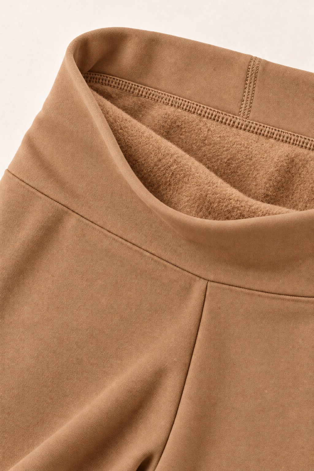 Colanti termici flausati din bumbac cu talie inalta "Michaela"  Sugar Couture - Beige