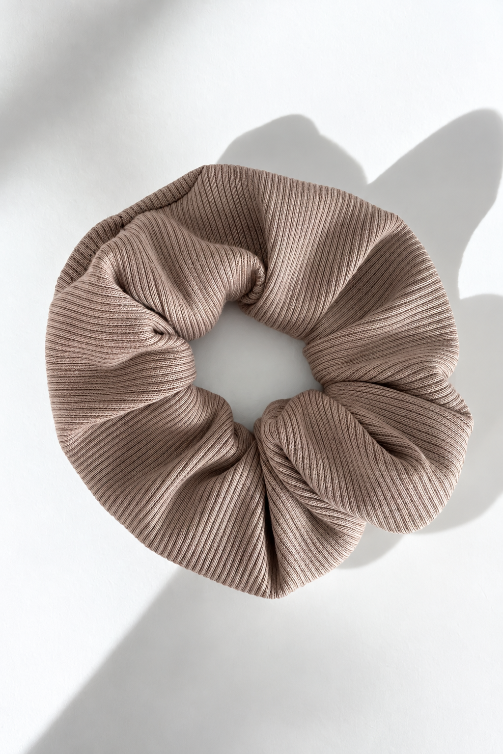 Scrunchie Elastic de Par Handmade Ribbed - Neutral
