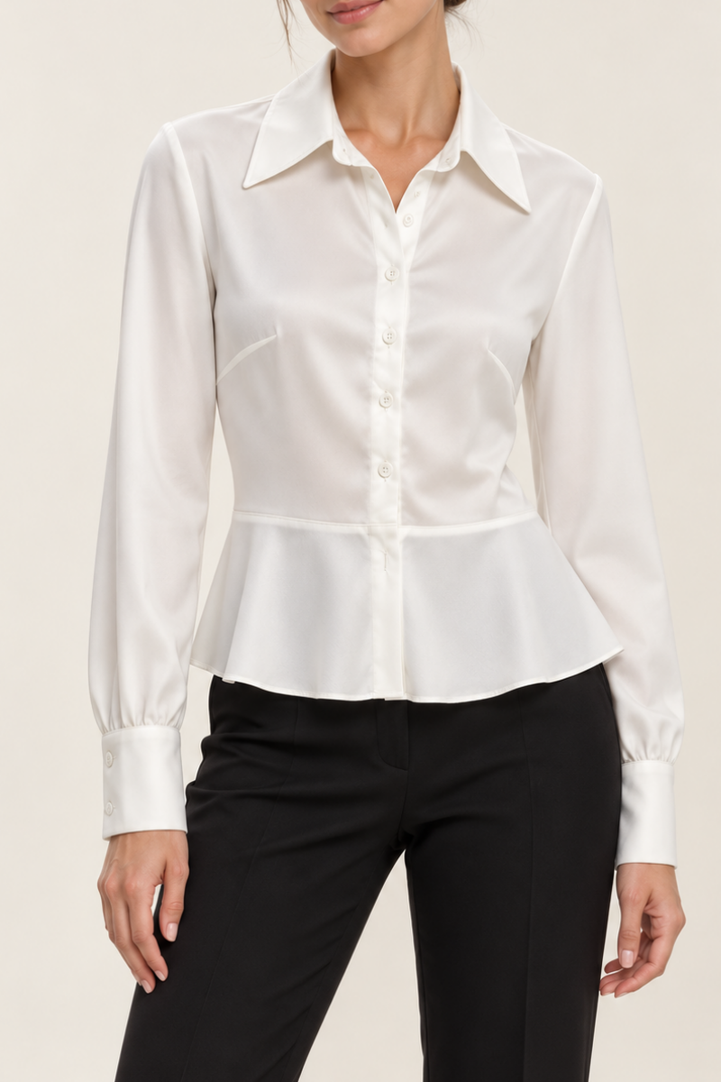 Camasa alba simpla Sugar Couture OUTLET