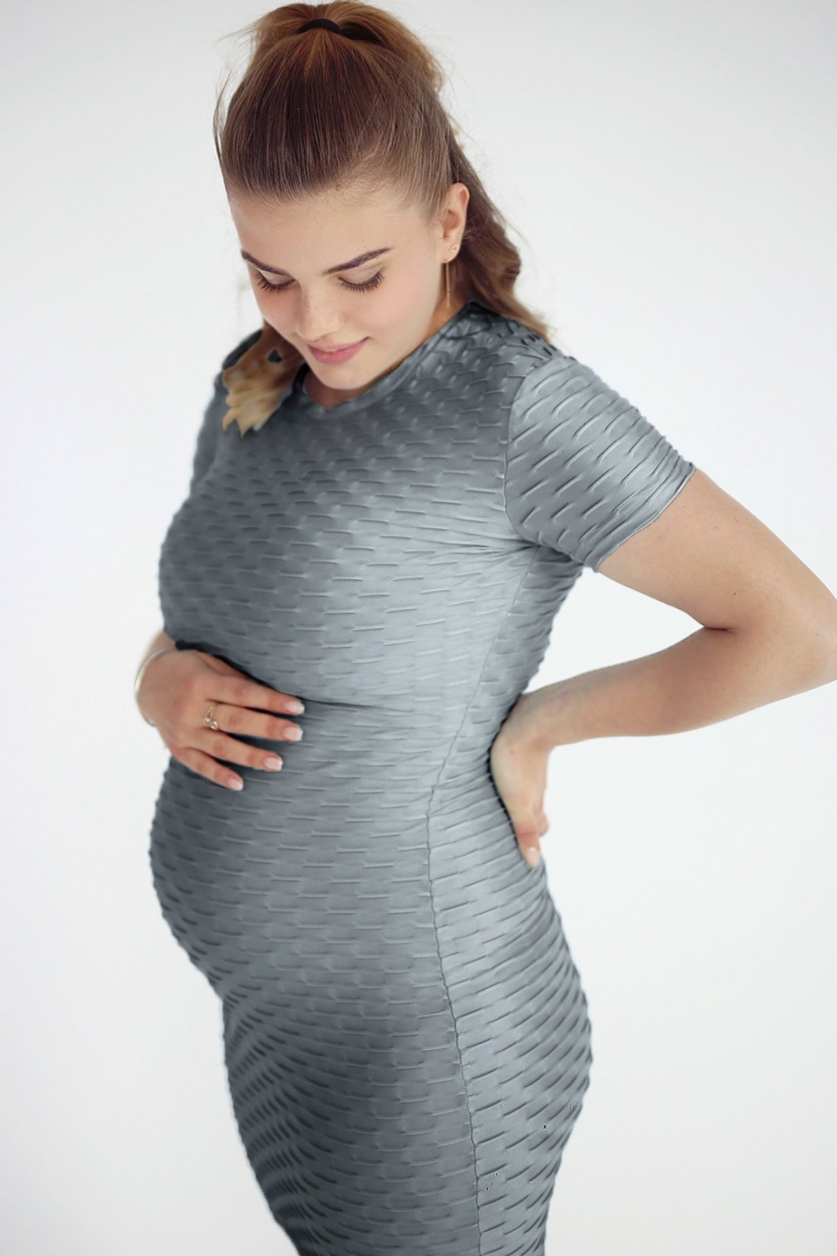 Rochie ultra elastica pentru gravide  mommy to be Sugar Couture Made in Brazil