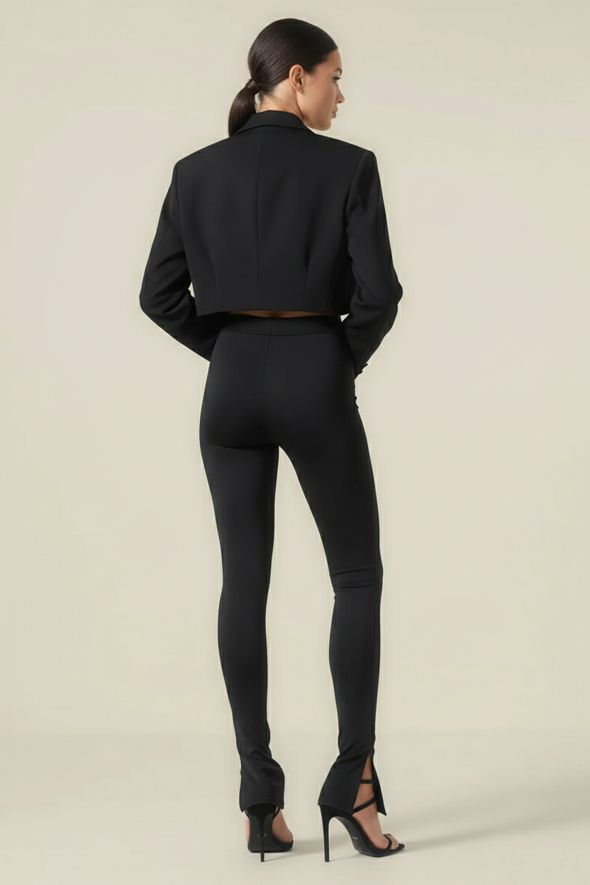 Colanti cu talie inalta si inchidere tip fermoar  "ZipLeg"