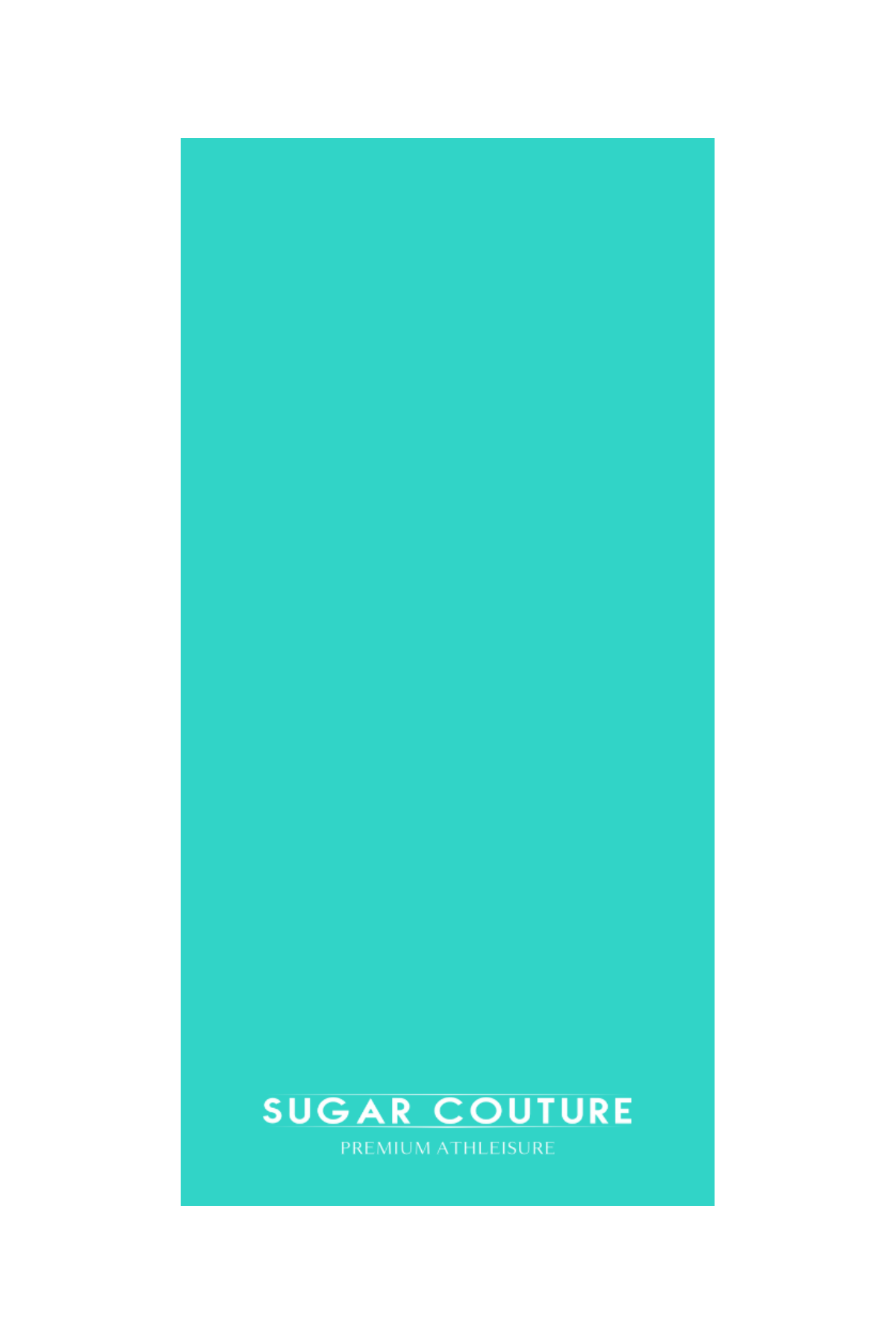 Prosop turcoaz sport pentru fitness Sugar Couture